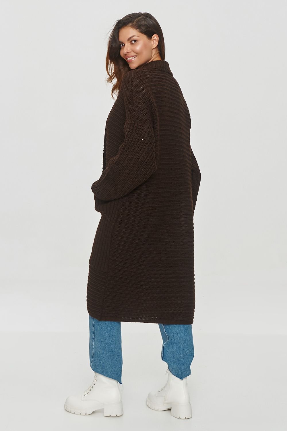 Cardigan model 201795 Makadamia