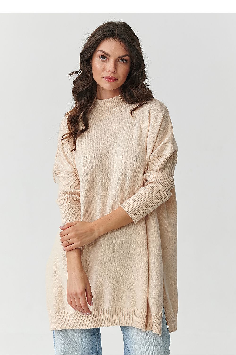 Jumper model 217401 Makadamia