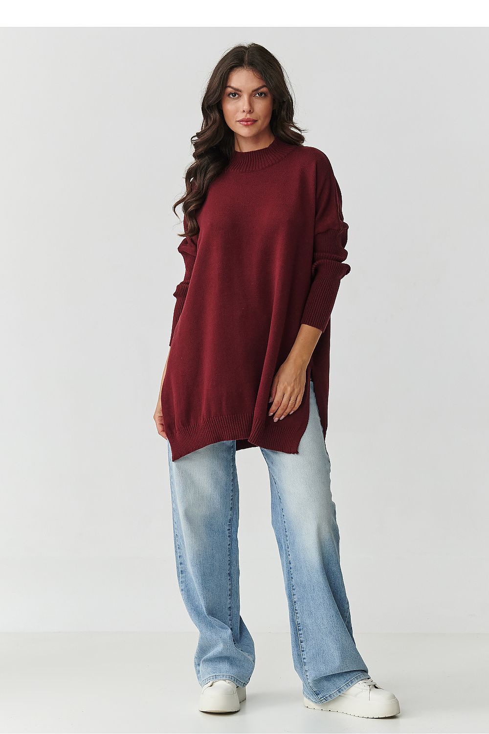 Jumper model 217404 Makadamia
