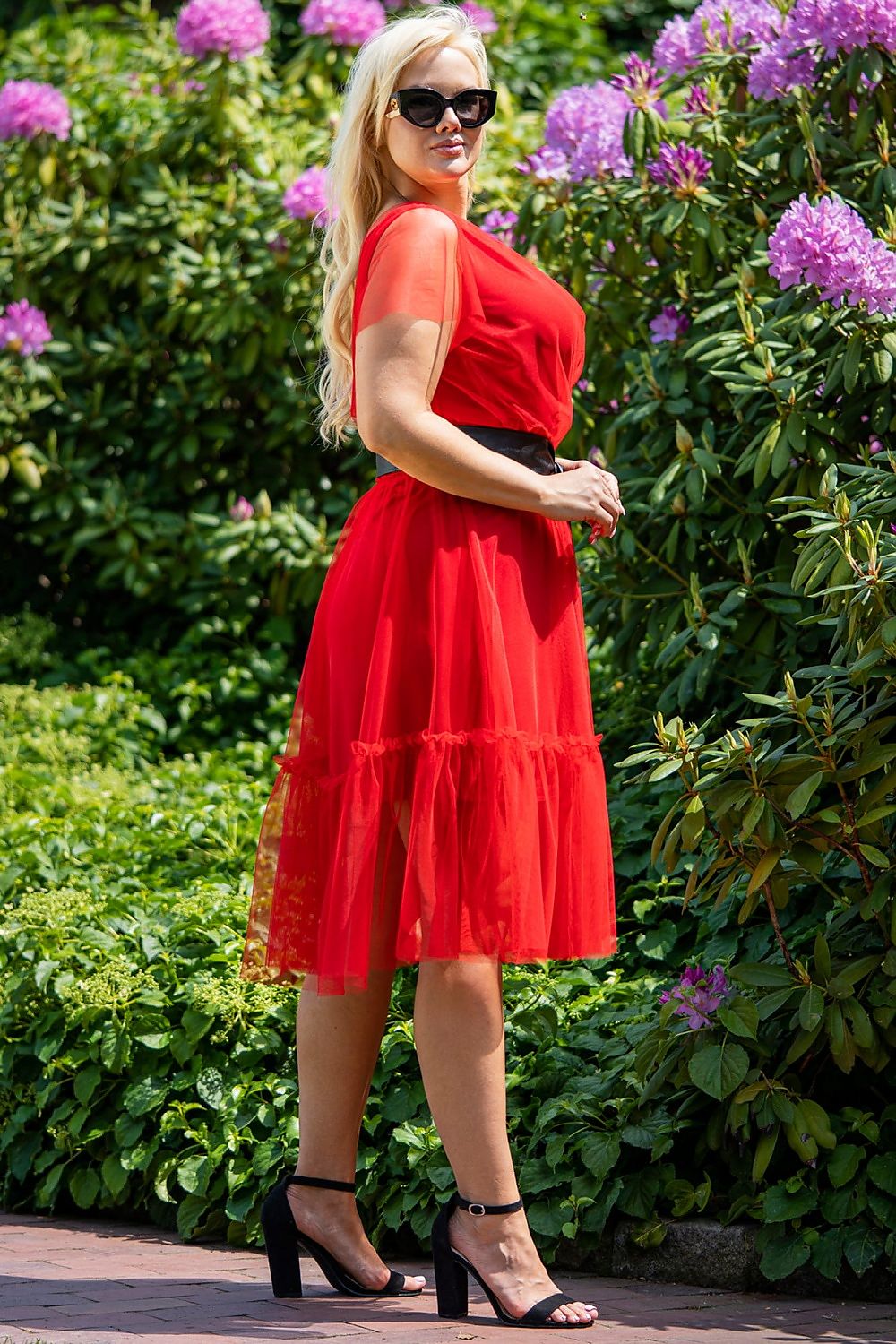 Plus size dress model 183335 Karko