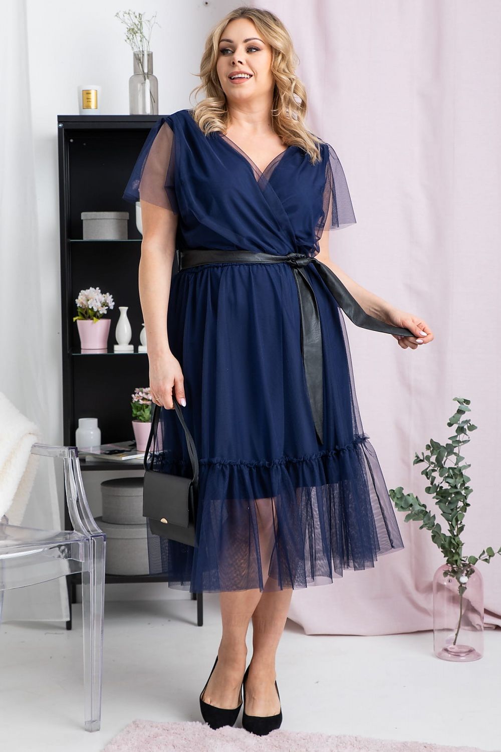 Plus size dress model 183335 Karko