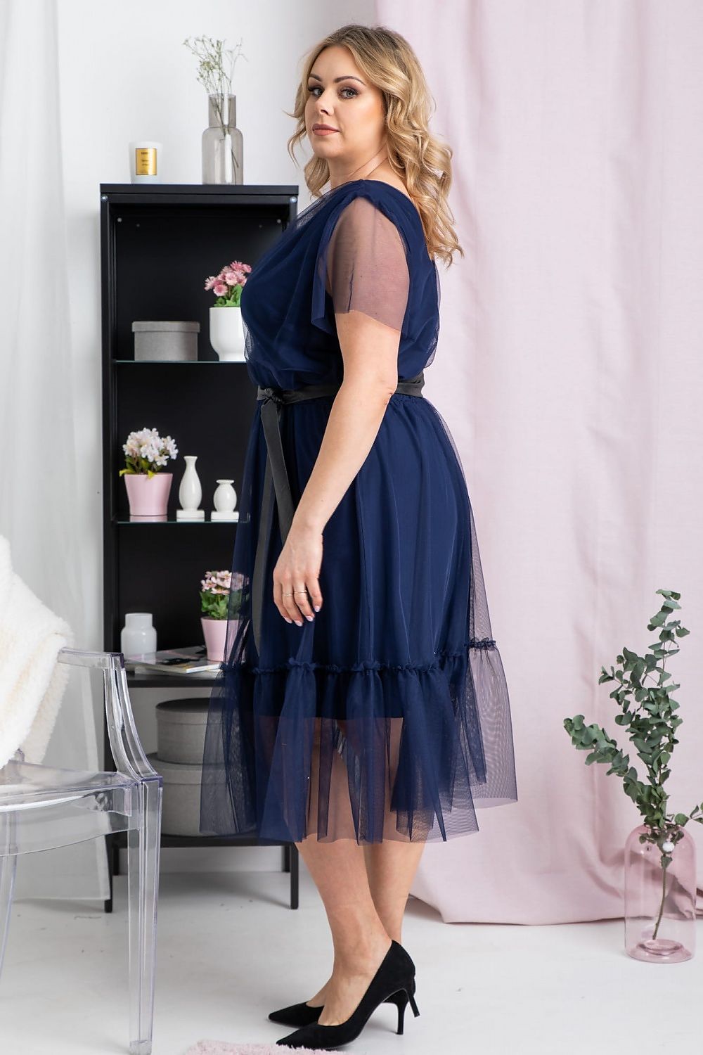 Plus size dress model 183335 Karko