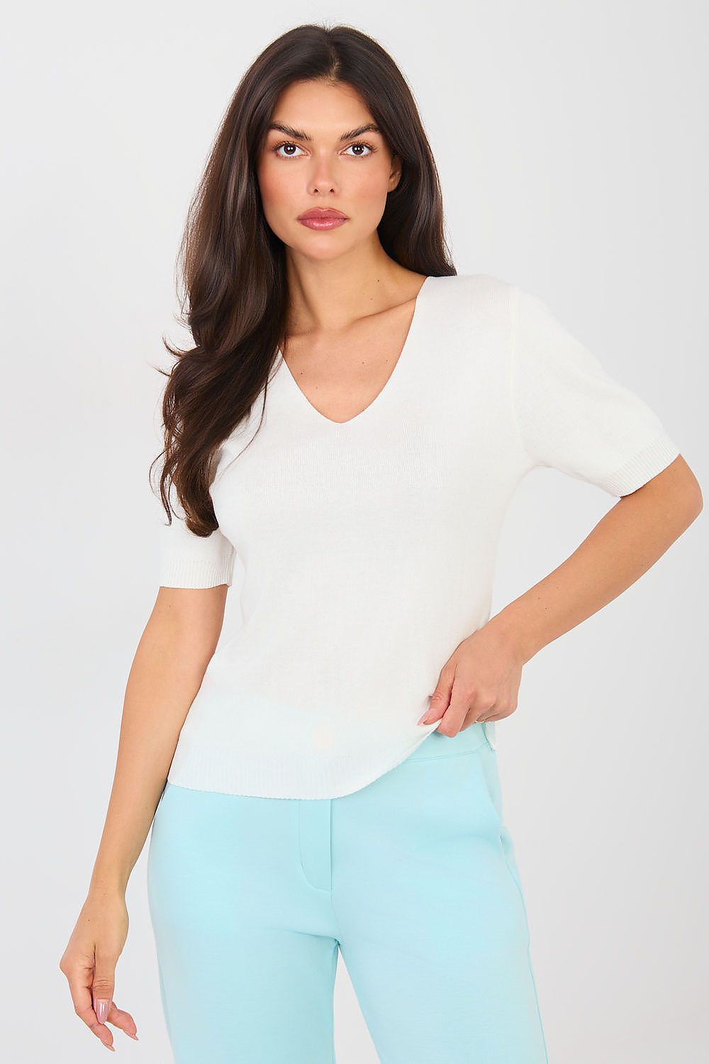  Short sleeve sweater model 224000 Factory Price 
