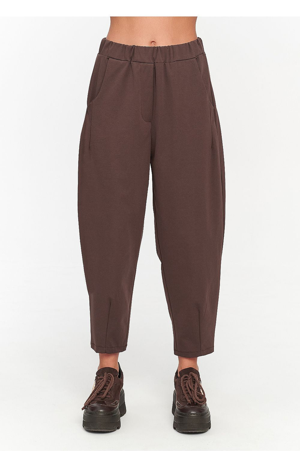  Women trousers model 230860 Makadamia 